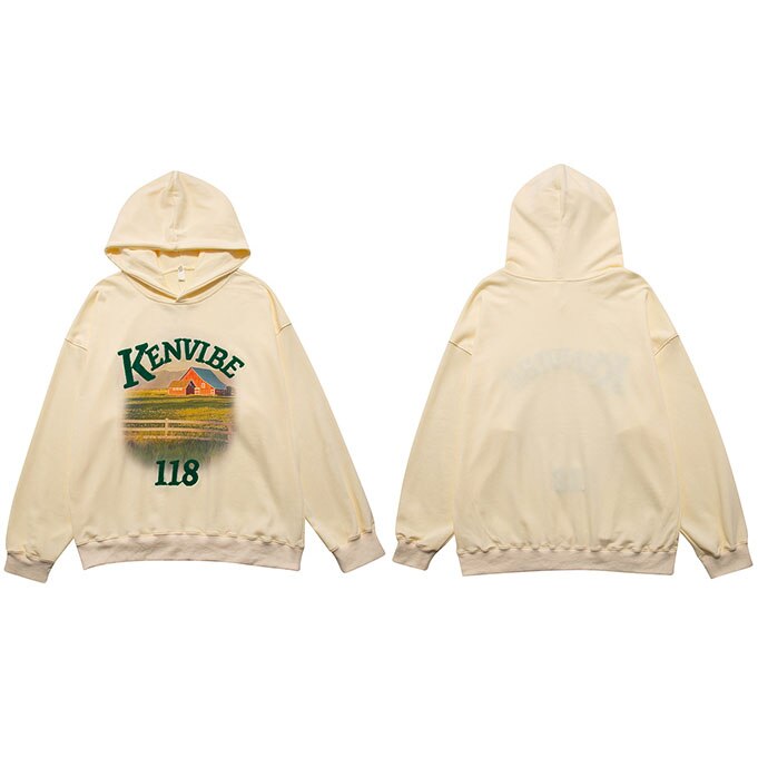 "Sunrise Rainbow" Graphic Unisex Streetwear Vintage Women Men Y2K Hoodie