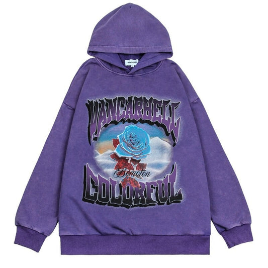 "Colourful World" Unisex Men Women Streetwear Graphic Hoodie
