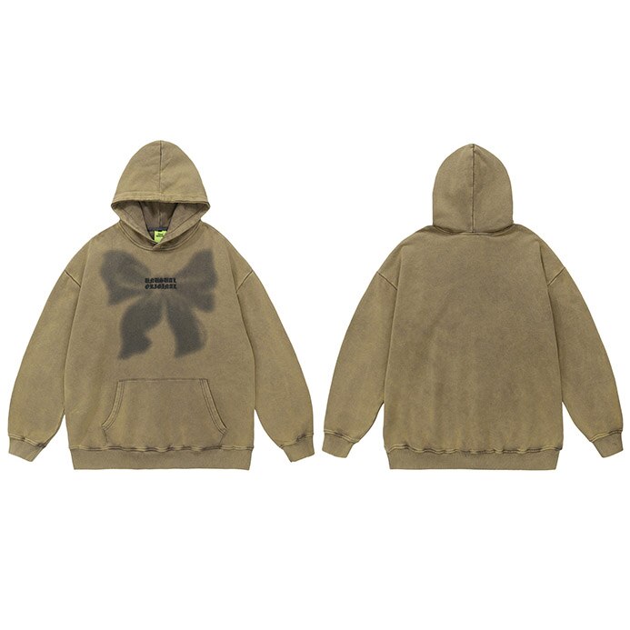 "Black Bow Tie" Unisex Men Women Streetwear Graphic Hoodie