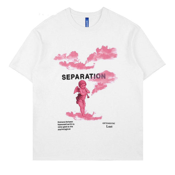 "Separation" Graphic Unisex Streetwear Vintage Women Men Y2K T-Shirt