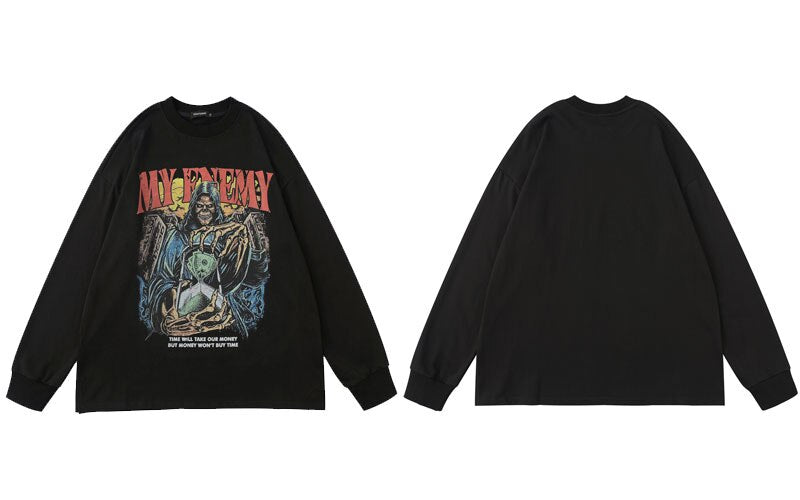 "My Nephew" Graphic Unisex Streetwear Vintage Women Men Y2K Sweatshirt