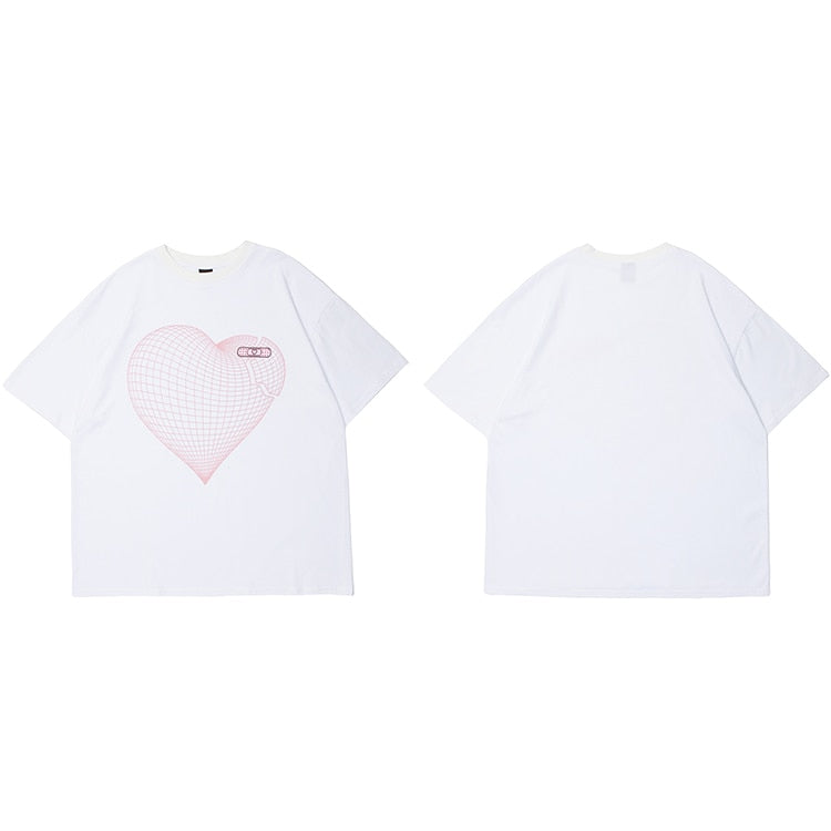 "Broken Heart" Unisex Men Women Streetwear Graphic T-Shirt