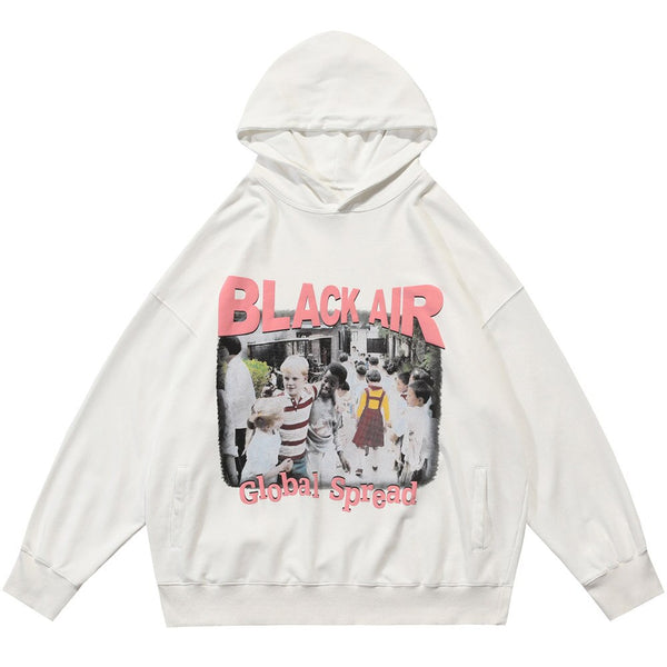 "Lost In Public" Graphic Unisex Streetwear Vintage Women Men Y2K Hoodie