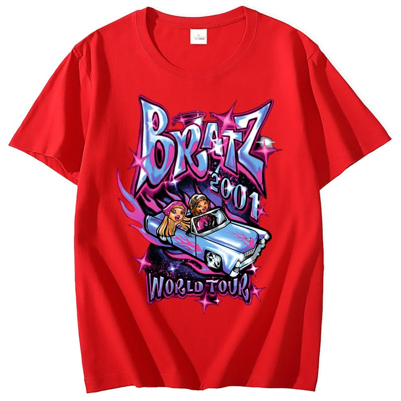 "Bratz For Real" Unisex Men Women Streetwear Graphic T-Shirt