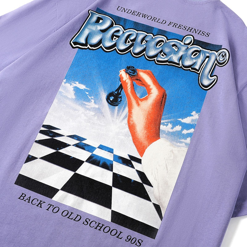 "Checkmate" Unisex Men Women Streetwear Graphic T-Shirt
