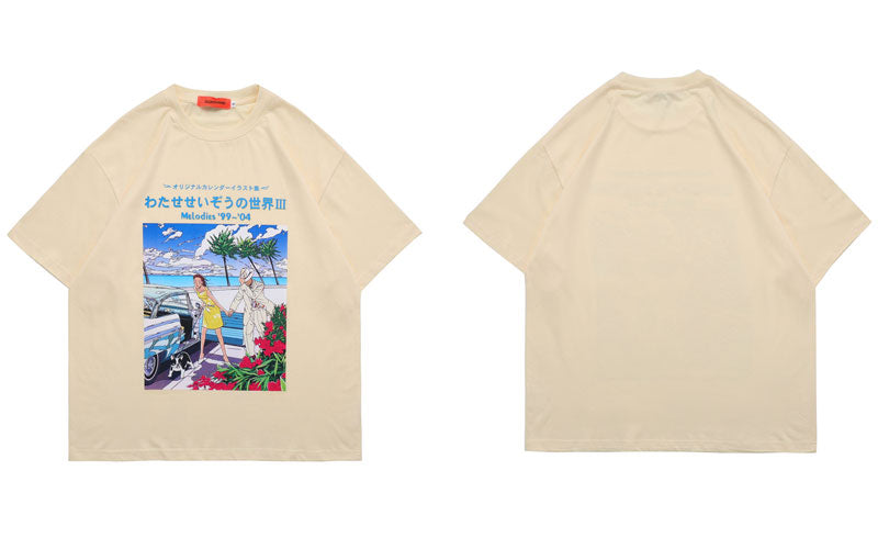 "Parking Spot" Graphic Unisex Streetwear Vintage Women Men Y2K T-Shirt