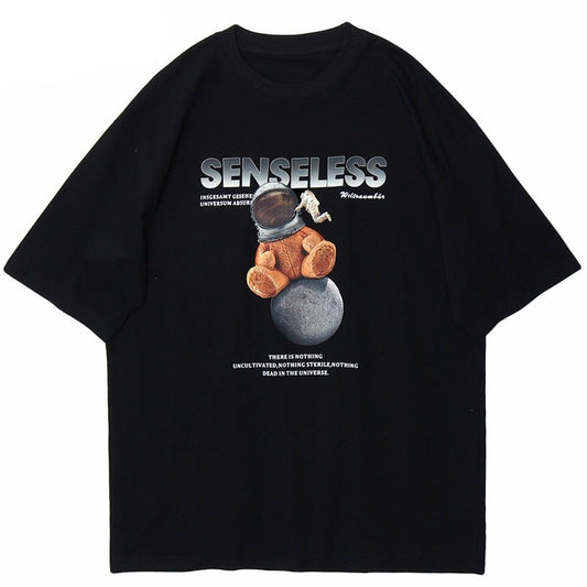 "Senseless" Graphic Unisex Streetwear Vintage Women Men Y2K T-Shirt