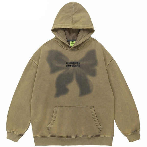 "Black Bow Tie" Unisex Men Women Streetwear Graphic Hoodie
