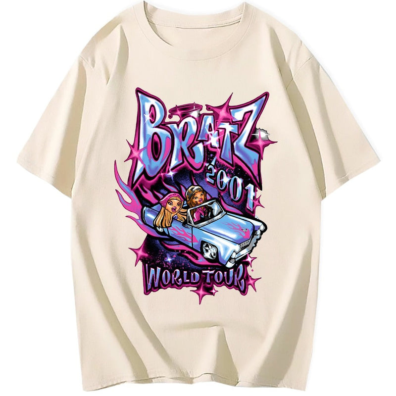 "Bratz For Real" Unisex Men Women Streetwear Graphic T-Shirt