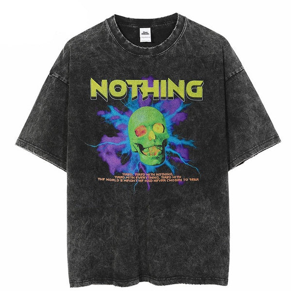 "Anything Nowhere" Graphic Unisex Streetwear Vintage Women Men Y2K T-Shirt