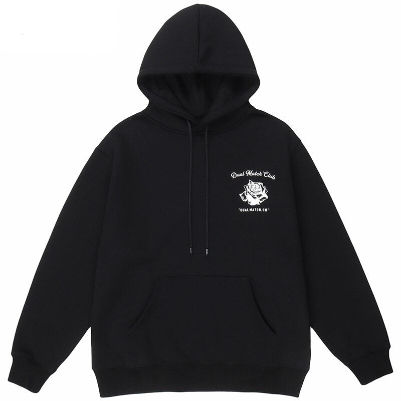 "White Roses" Graphic Unisex Streetwear Vintage Women Men Y2K Hoodie