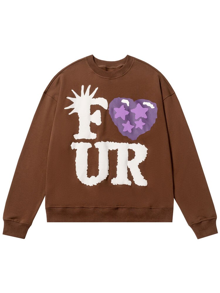 "Mine Love" Graphic Unisex Streetwear Vintage Women Men Y2K Sweatshirt