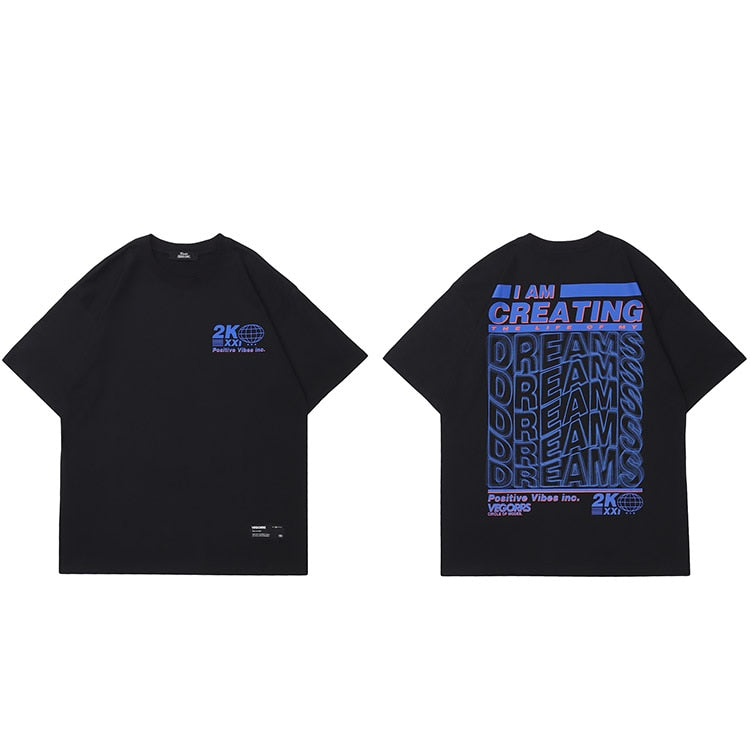 "Sweet Dreams" Graphic Unisex Streetwear Vintage Women Men Y2K T-Shirt