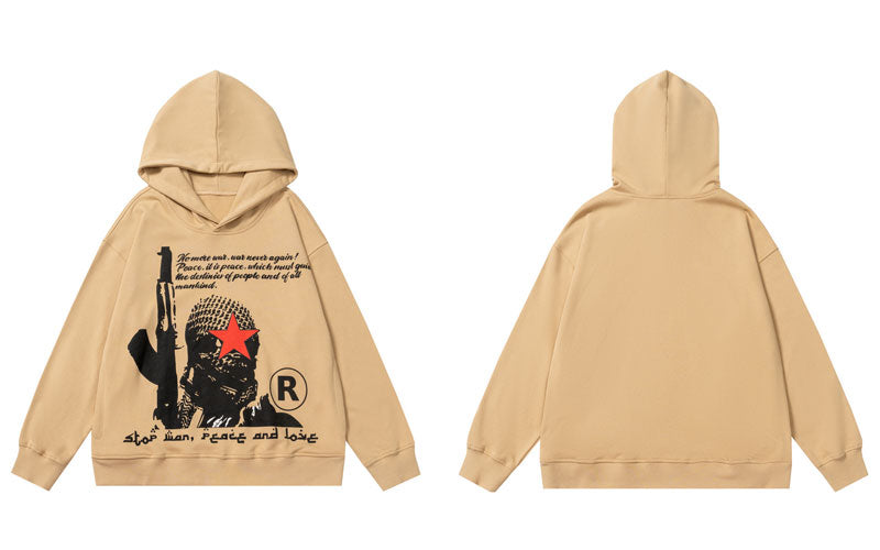 "Army Of One" Unisex Men Women Streetwear Graphic Hoodie