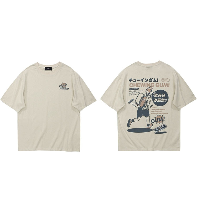 "Chewing Gum" Unisex Men Women Streetwear Graphic T-Shirt