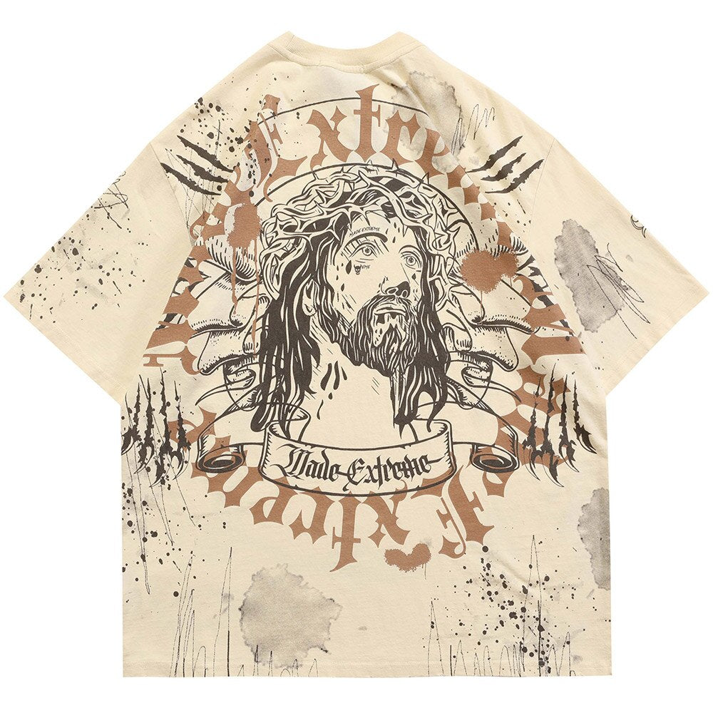 "Throne" Graphic Unisex Streetwear Vintage Women Men Y2K T-Shirt