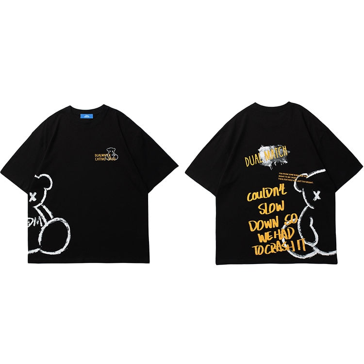 "Slow Down" Graphic Unisex Streetwear Vintage Women Men Y2K T-Shirt