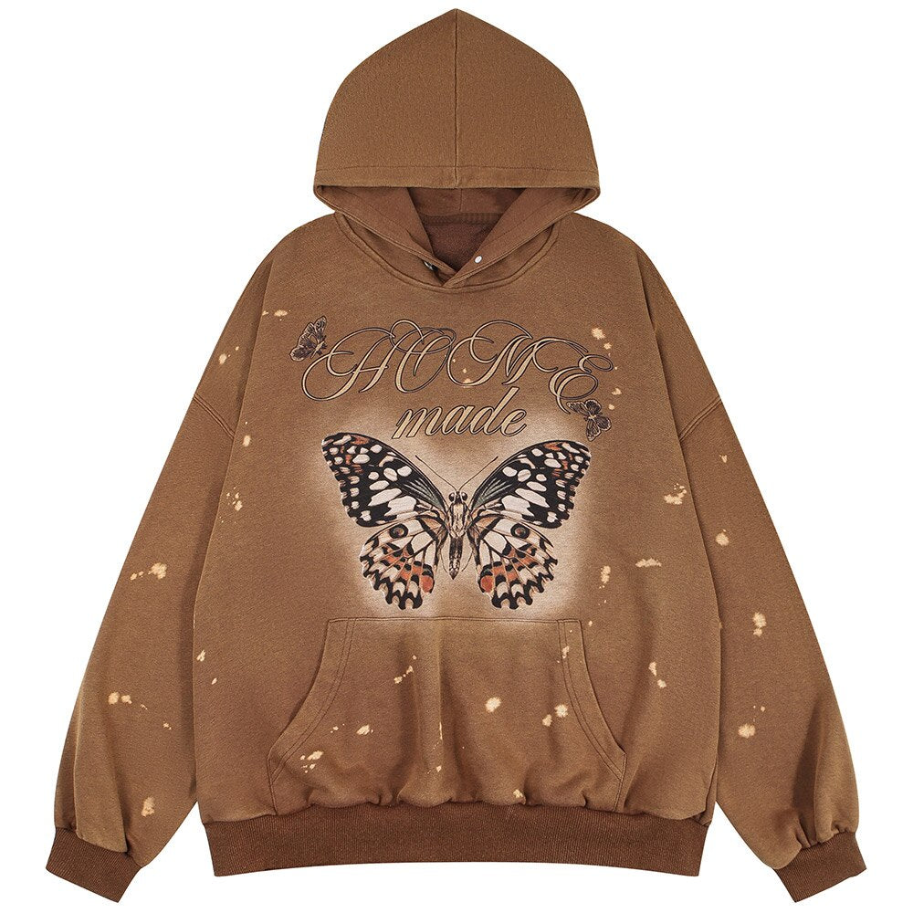 "Simple" Graphic Unisex Streetwear Vintage Women Men Y2K Hoodie