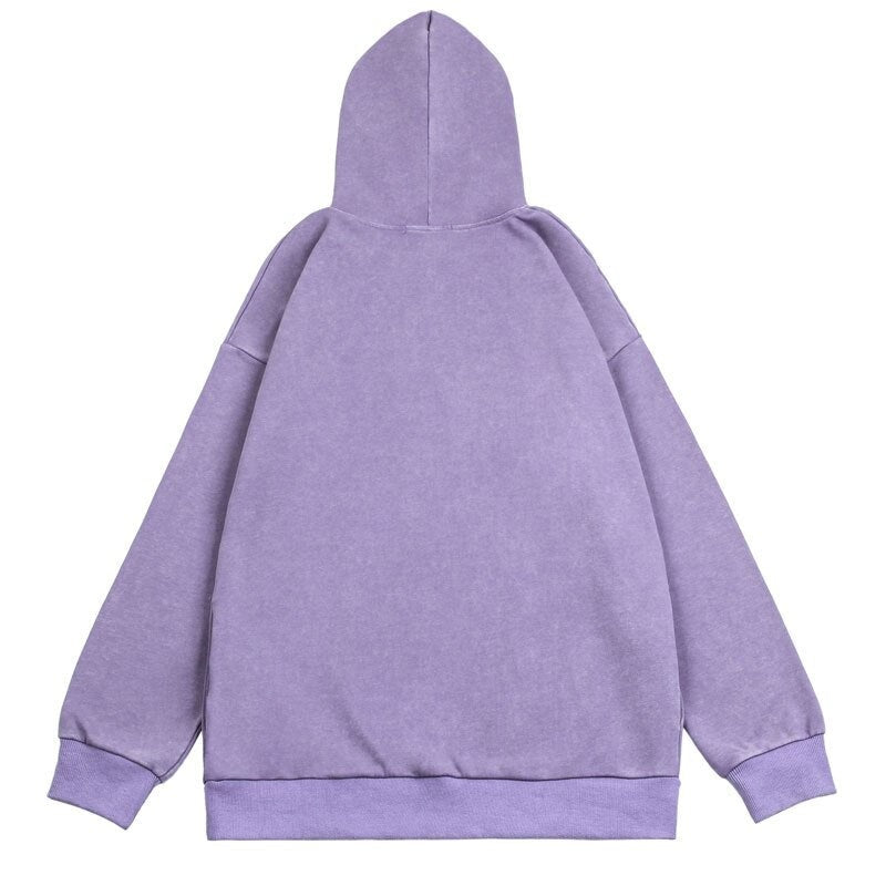 "Real Life" Graphic Unisex Streetwear Vintage Women Men Y2K Hoodie