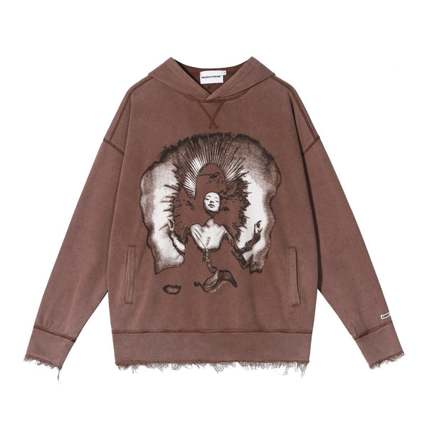 "Small Opening" Graphic Unisex Streetwear Vintage Women Men Y2K Hoodie