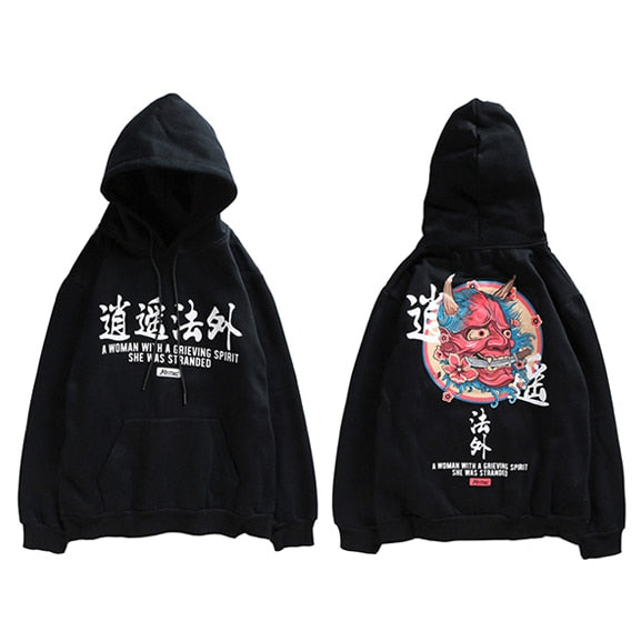"The Devil You Know" Graphic Unisex Streetwear Vintage Women Men Y2K Hoodie