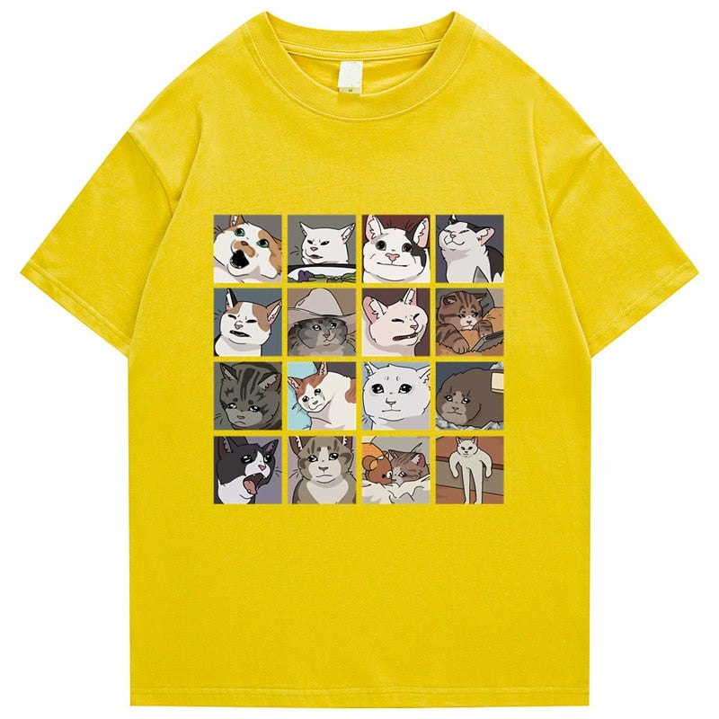 "Cartoon Hand Out" Unisex Men Women Streetwear Graphic T-Shirt