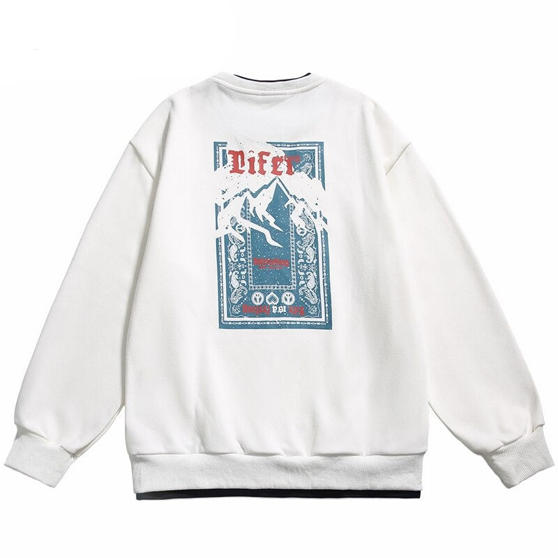 "Mountain Climb" Graphic Unisex Streetwear Vintage Women Men Y2K Sweatshirt