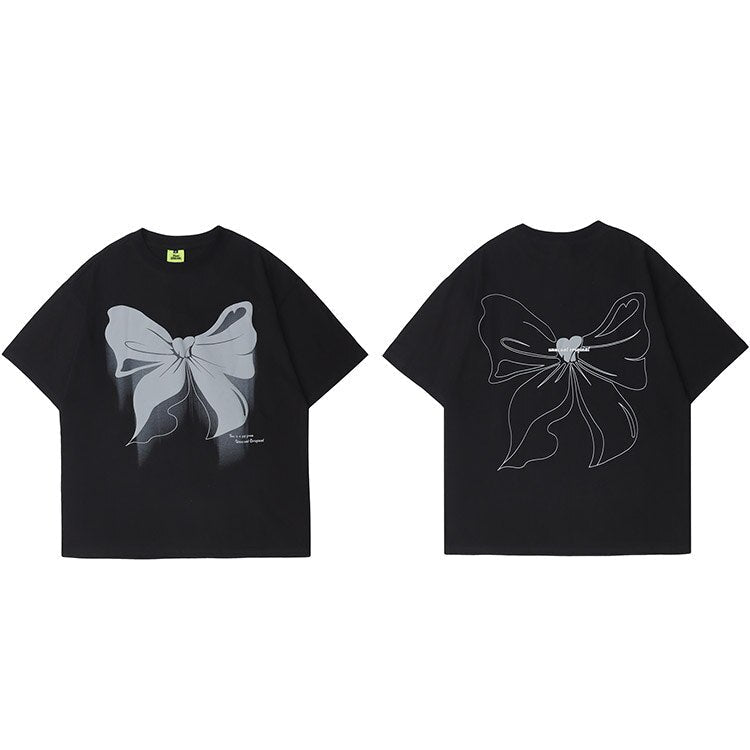 "Bowknot Butterfly" Unisex Men Women Streetwear Graphic T-Shirt