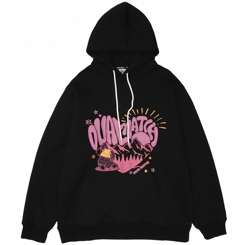 Anime‑inspired oversized hoodie with Japanese street fashion cues, bold graphic art and clean finish, ideal for urban layering and statement street style.
