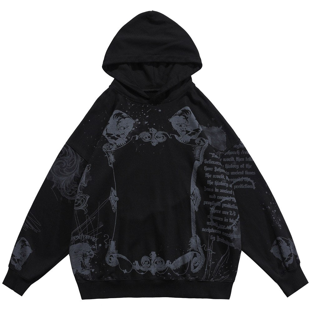 "The Fallen King" Unisex Men Women Streetwear Graphic Hoodie
