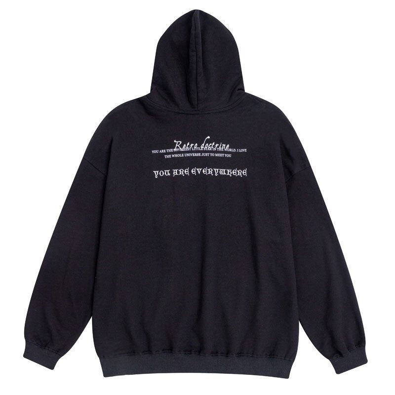 "With Love" Graphic Unisex Streetwear Vintage Women Men Y2K Hoodie