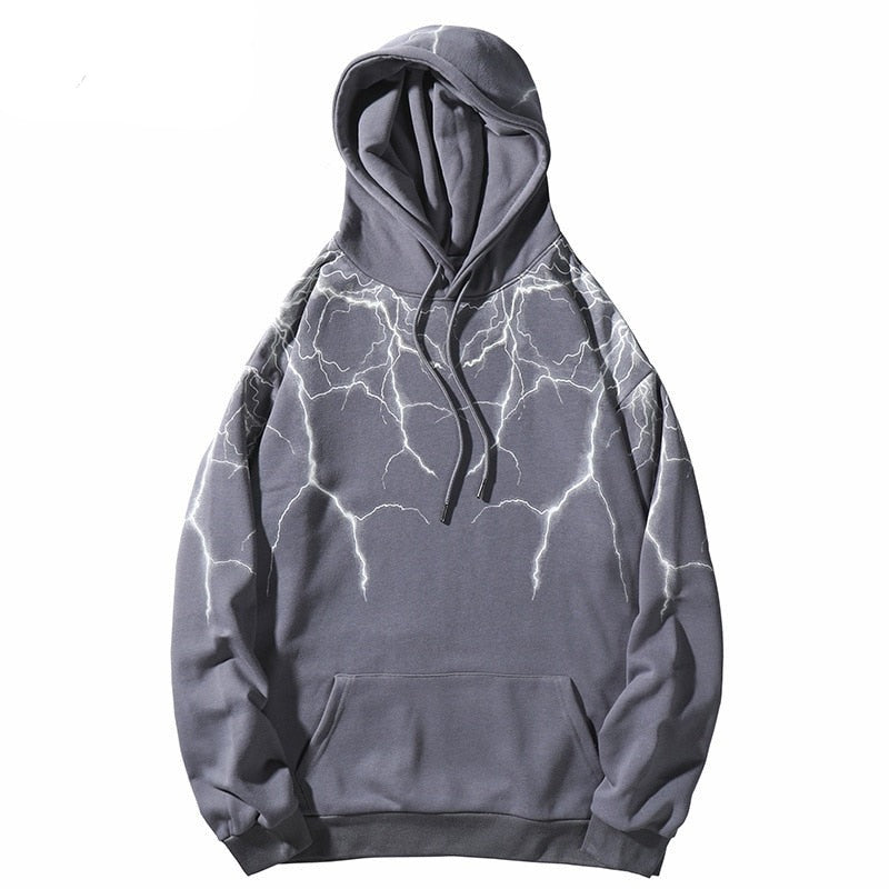 "Lighting Stories" Graphic Unisex Streetwear Vintage Women Men Y2K Hoodie