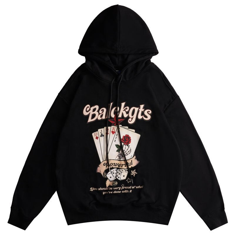 "Black Jack" Unisex Men Women Streetwear Graphic Hoodie