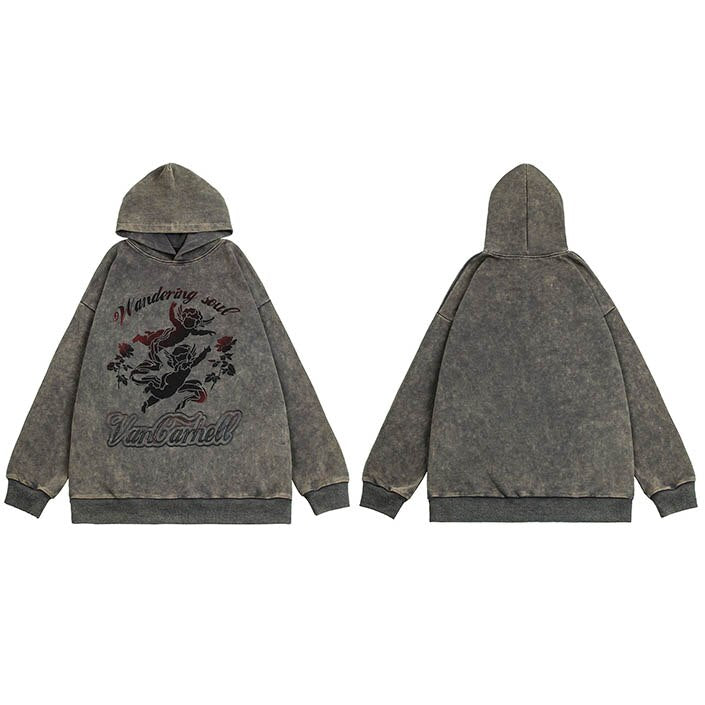 "Vintage Arrows" Graphic Unisex Streetwear Vintage Women Men Y2K Hoodie