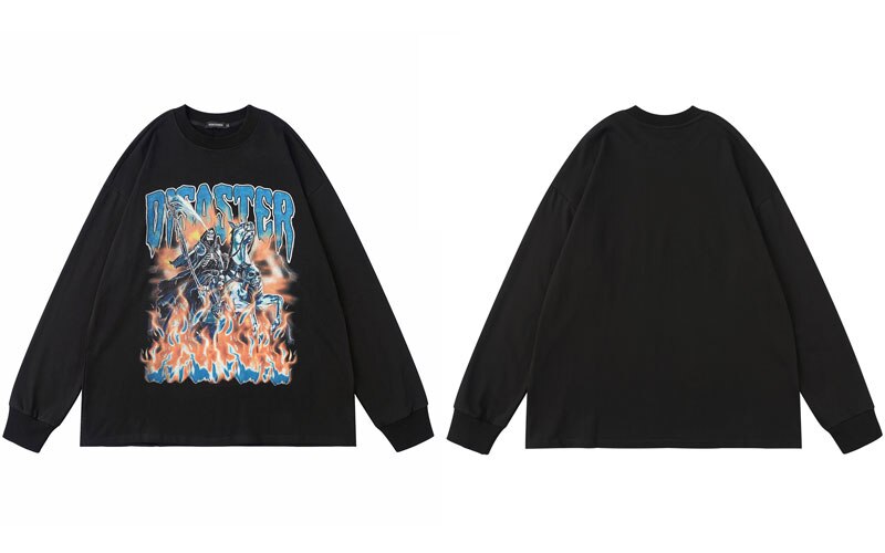 "Disaster" Unisex Men Women Streetwear Graphic Sweatshirt