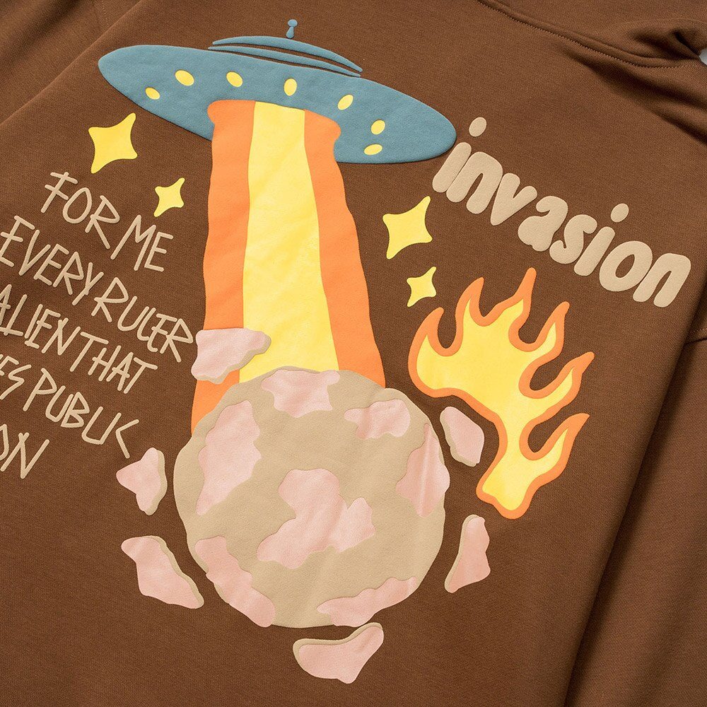 "Secret Invasion" Graphic Unisex Streetwear Vintage Women Men Y2K Hoodie