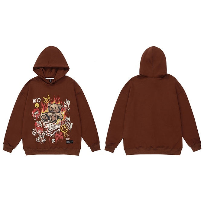 "Go Karting" Graphic Unisex Streetwear Women Men Y2K Hoodie