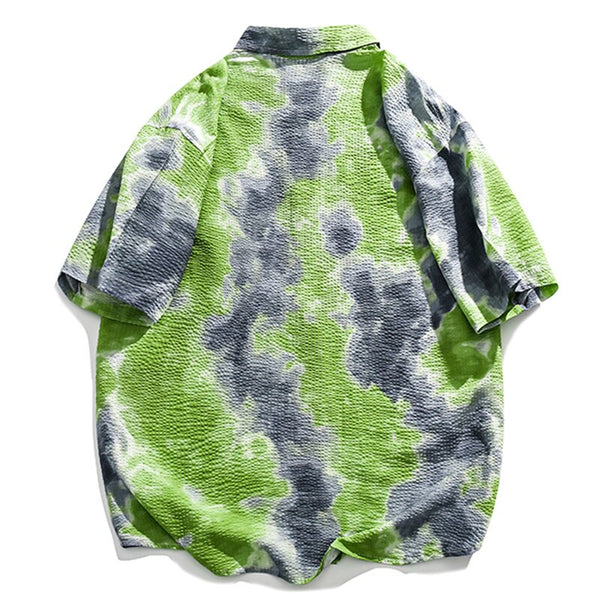 "Green Beach" Graphic Unisex Streetwear Women Men Y2K Shirt