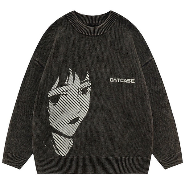 "The Case Then" Graphic Unisex Streetwear Vintage Women Men Y2K Sweater