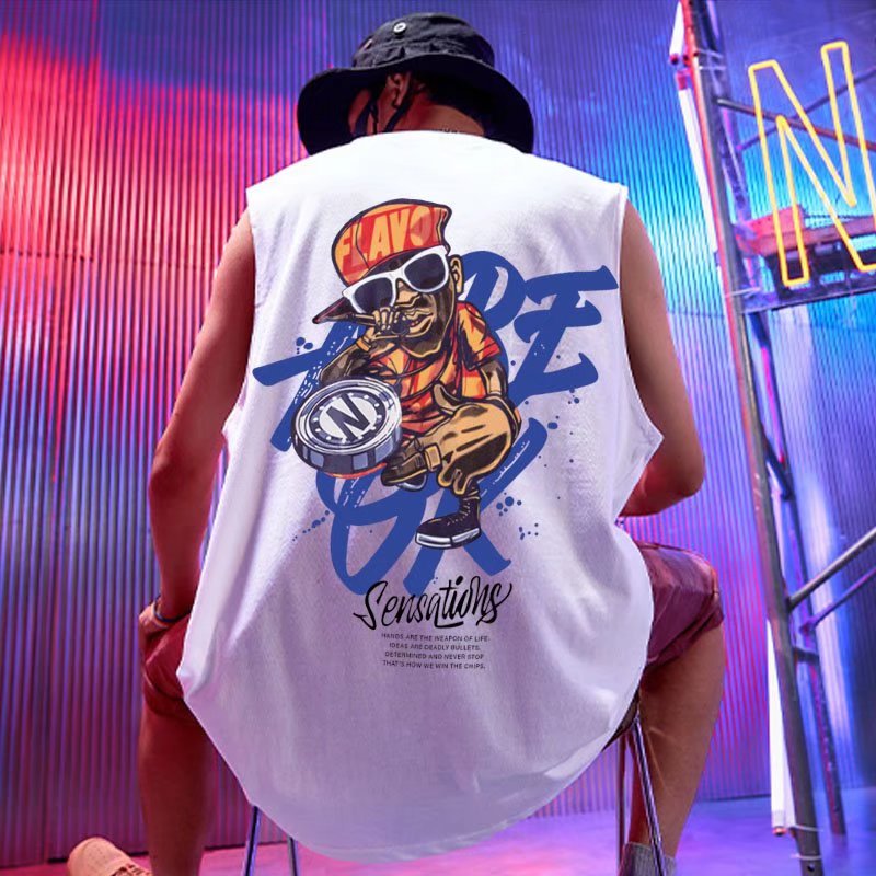 "Surf Up" Graphic Unisex Streetwear Vintage Women Men Y2K Tank Top