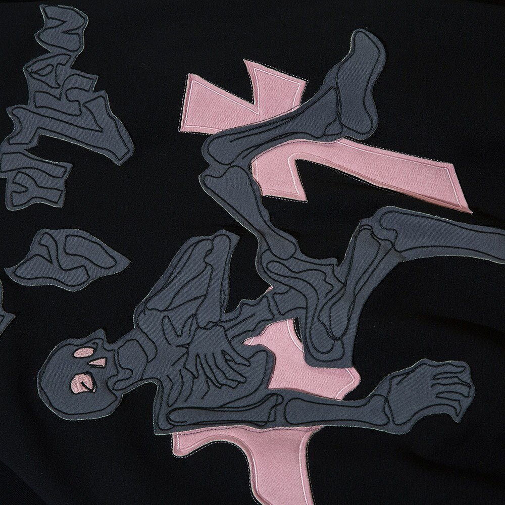 "Hanging Off" Graphic Unisex Streetwear Women Men Y2K Hoodie