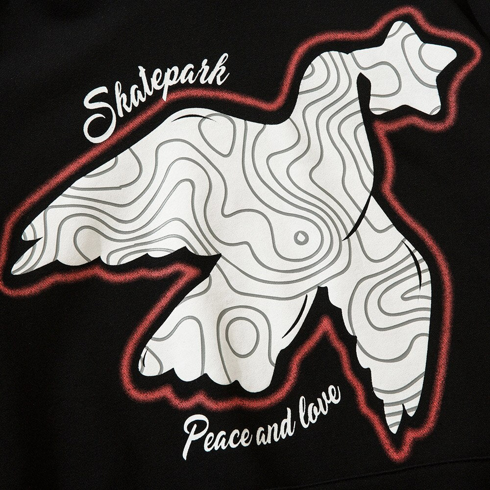 "Abstract" Men Women Unisex Graphic Streetwear Hoodie