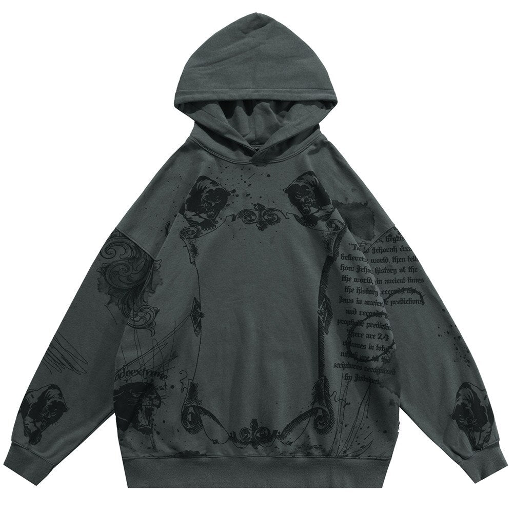 "The Fallen King" Unisex Men Women Streetwear Graphic Hoodie