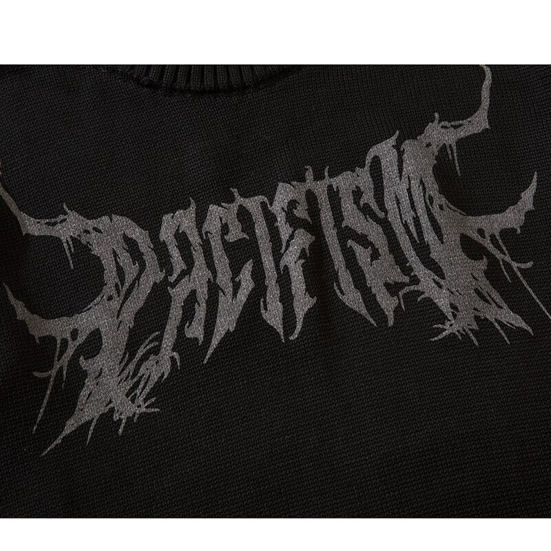 "Written Down Again" Graphic Unisex Streetwear Vintage Women Men Y2K Sweater