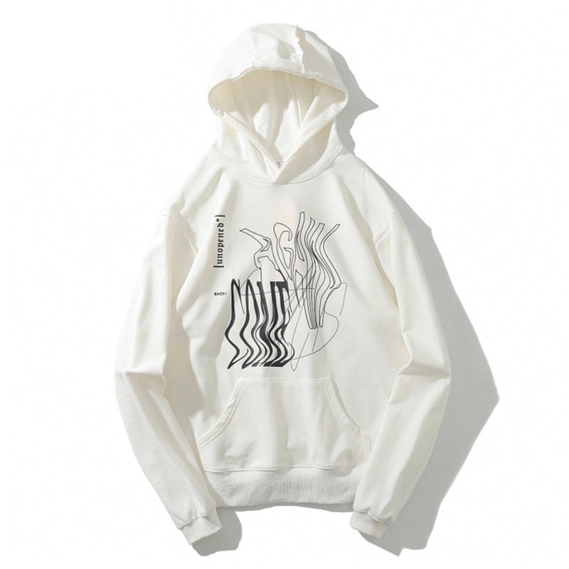 "Cross Folded" Unisex Men Women Streetwear Graphic Hoodie