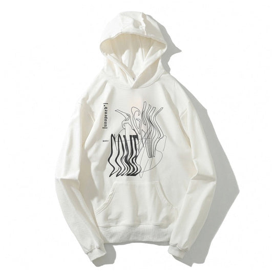 "Cross Folded" Unisex Men Women Streetwear Graphic Hoodie