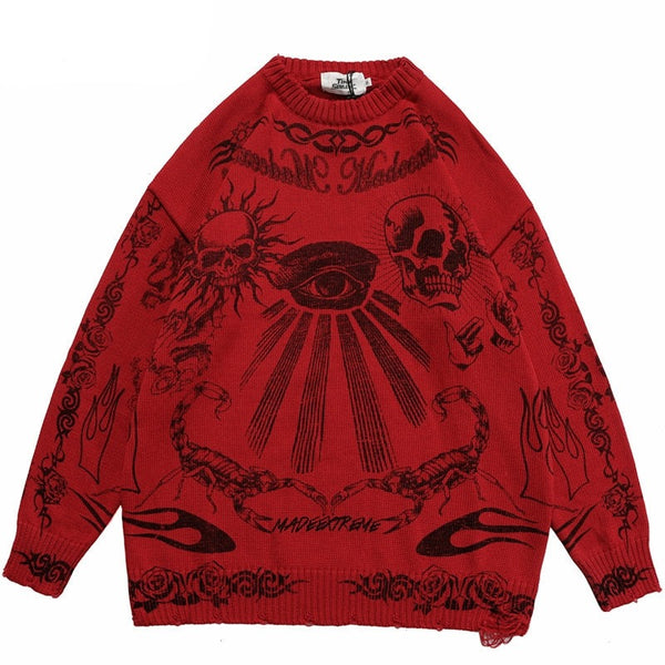 "All Seeing Eye" Unisex Men Women Streetwear Graphic Sweater