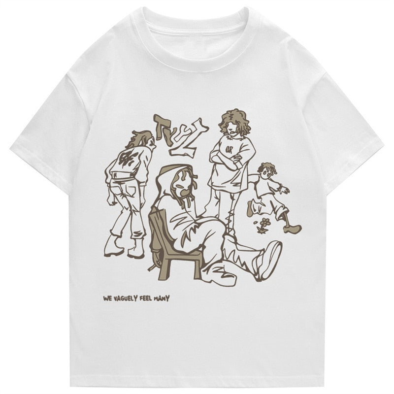 “Tough Talk” Graphic Unisex Streetwear Vintage Women Men Y2K T-Shirt