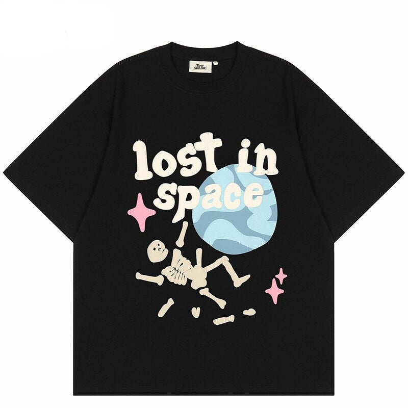 "Stuck In Time" Graphic Unisex Streetwear Vintage Women Men Y2K T-Shirt