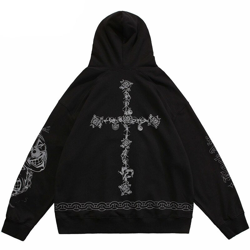 "Chain On Fire" Unisex Men Women Streetwear Graphic Hoodie